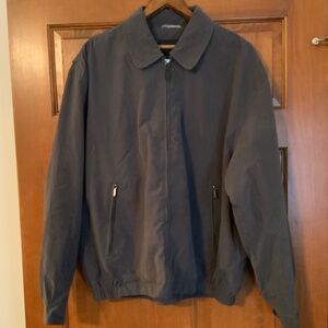 London Fog Golf Jacket, Mens Large, Grey
